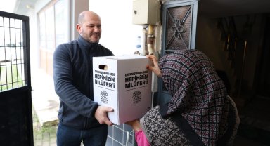 Bursa Nilüfer'de dayanışma paylaşarak artıyor