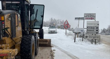 Bursa Nilüfer'de kar mesaisi