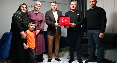 Bursa Yıldırım'da şehit ailesine Ramazan ziyareti