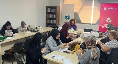 Çerkezköy'de kadınların el emeği sevgiyle örüldü