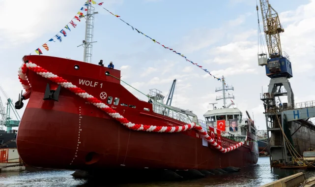 İlk sıfır emisyonlu tanker "WOLF 1" denize indirildi