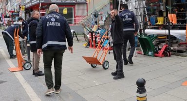 İstanbul Maltepe Belediyesi'nden kaldırım işgallerine müdahale