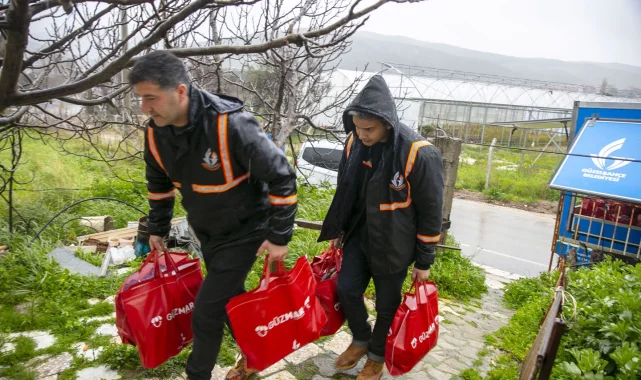 İzmir Güzelbahçe'de 350 aileye 3 milyonluk Ramazan desteği