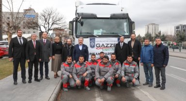 Kayseri Melikgazi'nin yardım eli Gazze'ye uzadı