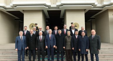 Konya protokolünden Bakan Çiftçi'ye 'hayırlı olsun' ziyareti