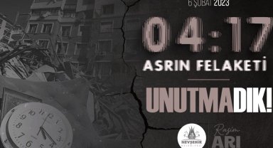 Nevşehir Belediyesi 6 Şubat'ı unutmadı