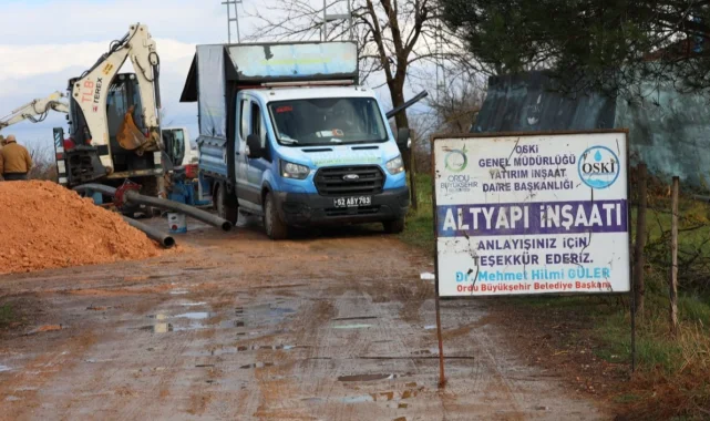 Ordu Fatsa'da içme suyu hatları yenileniyor
