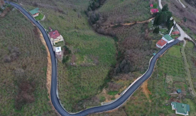 Ordu'da 40 yıllık yol hayali gerçek oldu
