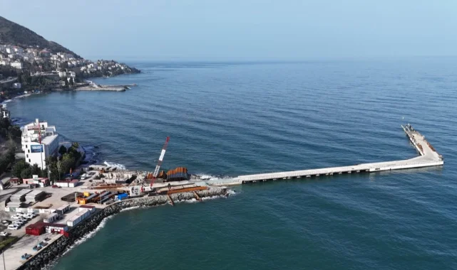 Ordu'da Altınordu Atatürk Rıhtımı 140 metre uzatılıyor