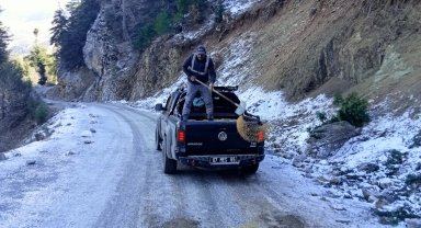 Alanya yollarında kış mesaisi sürüyor