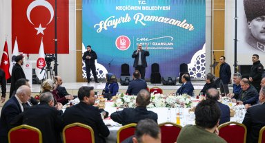 Ankara Keçiören'de berber esnafıyla Ramazan buluşması