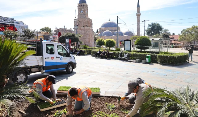 Antalya 4 milyon yazlık çiçekle bahara hazırlanıyor