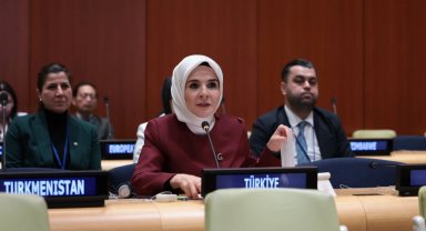 Bakan Göktaş BM'de konuştu: Kadınlar ve çocuklar için derin endişe duyuyoruz