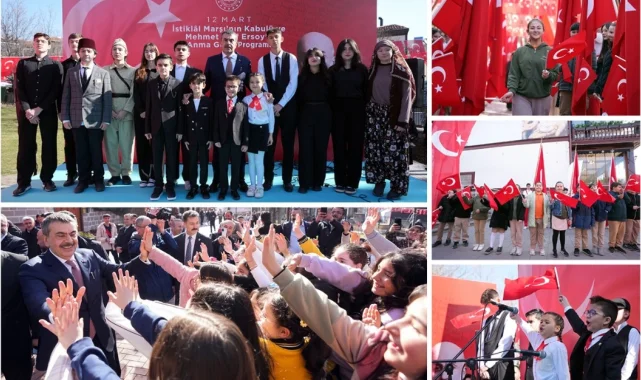 Bakan Tekin 12 Mart programına katıldı