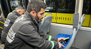 Bursa Büyükşehir'den toplu taşıma araçlarına bayram temizliği