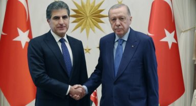 Cumhurbaşkanı Erdoğan, Barzani ile görüştü