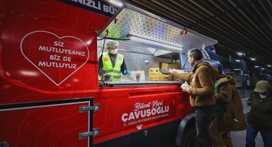 Denizli Büyükşehir'den otogarda sahur ikramı