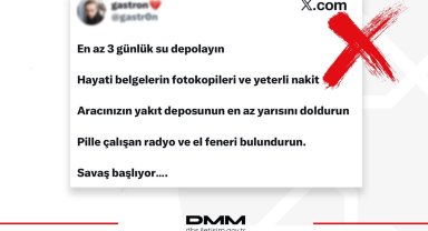 DMM'den "Savaş başlayacak" iddialarına yalanlama