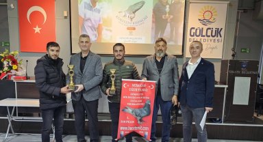 En iyi oyun kuşları Gölcük'te ödüllendirildi