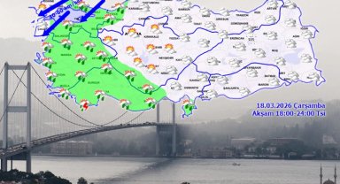 Hava değişiyor, yağmur geliyor