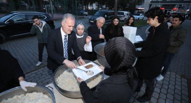 İnegöl Belediyesi'nden fakülte bahçesinde iftar bereketi