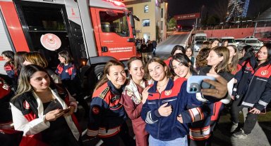 İzmir'de zorlu mesleğin kahramanları ile ESHOT buluşması