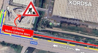 Kocaeli'de ulaşımda geçici ara çalışması