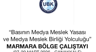 Medya Meslek Yasası İçin Marmara Bölge Çalıştayı Çanakkale'de yapılacak