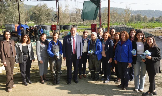 Muğla Milas'ta Başkan Fevzi Topuz'dan 8 Mart ziyareti