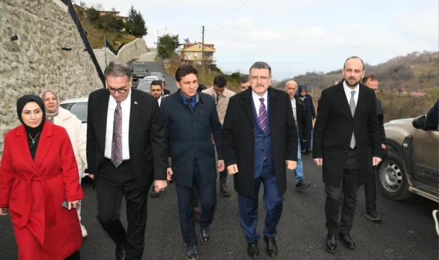 Trabzon'da Başkan Genç Sürmene'de çalışmaları inceledi