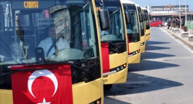 Zonguldak'ta toplu ulaşım için yeni halk otobüsleri hizmete girdi