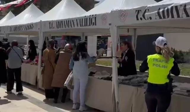 Adıyaman'da Polis Eşleri Derneği kermesine yoğun ilgi