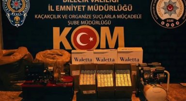 Bilecik'te on binlerce makaron ele geçirildi