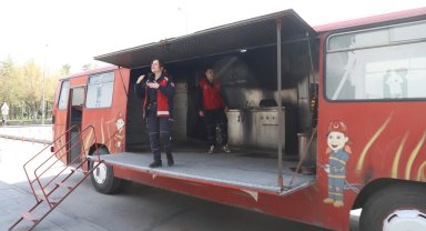 Kayseri Melikgazi personeline 'yangın söndürme' eğitimi