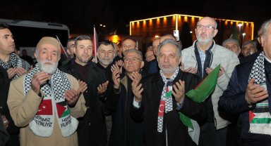 Kayseri'de Filistin için omuz omuza dayanışma