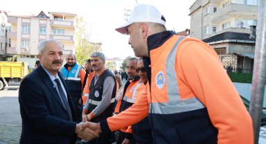 Kocaeli Gebze'de bahar temizliği devam ediyor