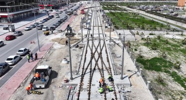 Konya'da Stadyum-Şehir Hastanesi Tramvay Hattı hızla ilerliyor