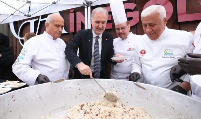 7 bölgenin 7 pilavı Bursa İnegöl'de tanıtıldı