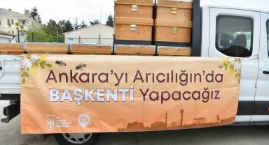 Ankara Büyükşehir'den arıcılara kovan desteği