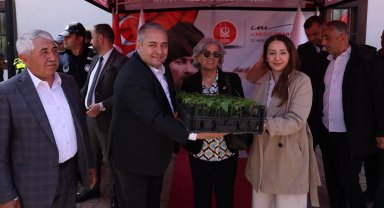 Ankara Keçiören'de çiftçilere fide desteği