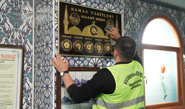Ankara Keçiören'deki camilere kapsamlı bayram temizliği