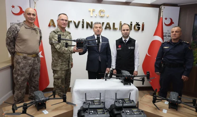 Artvin'de 4 termal drone göreve başladı