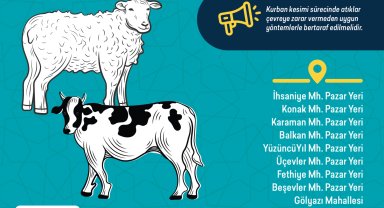 Bursa Nilüfer'de kurban kesim yerleri belirlendi