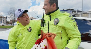 Düzce'de Oğuz Kaan'ın polislik hayali gerçek oldu