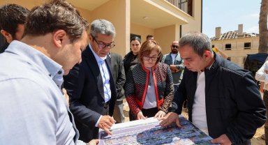 Gaziantep'te TCDD lojmanlarının restorasyonuna yakın mercek