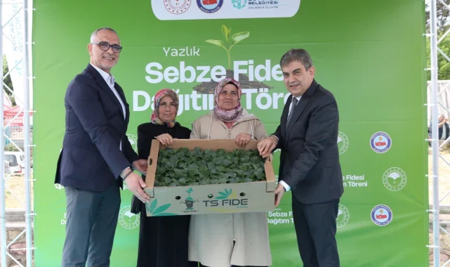 Gebzeli çiftçiye 500 bin sebze fidesi desteği