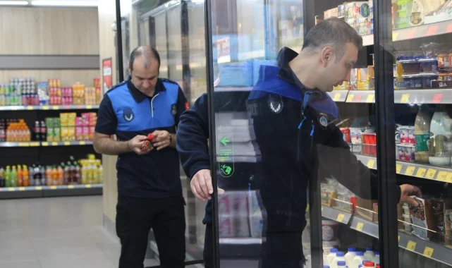 Giresun'da marketlerde zabıta denetimi