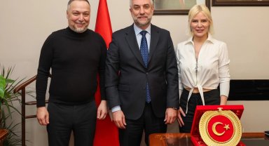 HAÇİKO Başkanı Ömür Gedik'ten İl Müdürü İlhan Ocaklı'ya ziyaret