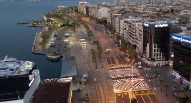 İzmir Karşıyaka'da desenli yaya platformu