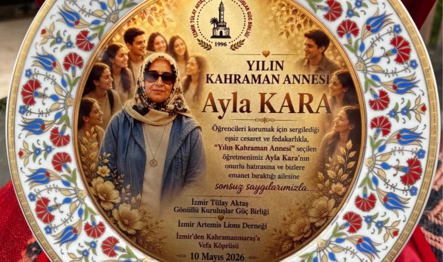 Kahraman öğretmen Ayla Kara'ya 'yılın annesi' ödülü